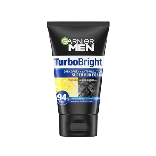 Garnier Men TurboBright Super Duo Foam 94% Charcoal