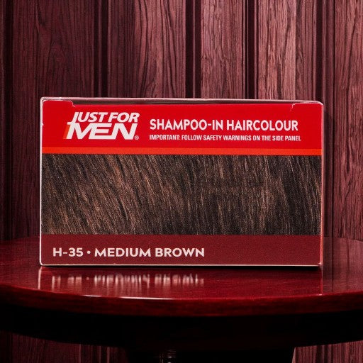 JUST FOR MEN Shampoo-In HairColor Easy Color No. H-35 (Medium Brown)