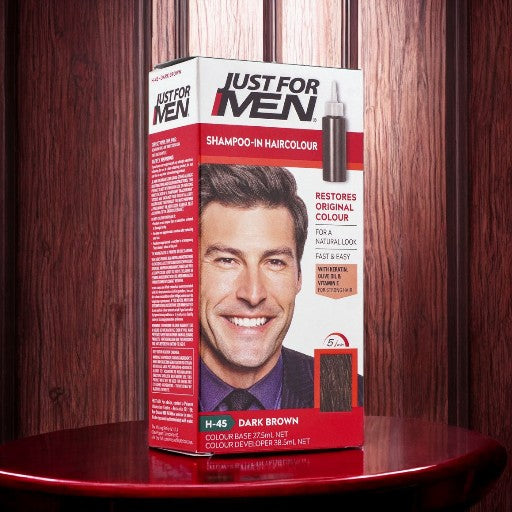 JUST FOR MEN Shampoo-In HairColor Easy Color No. H-45 (Dark Brown)