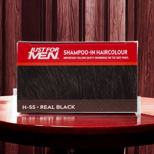 JUST FOR MEN Shampoo-In HairColor Easy Color No. H-55 (Real Black)