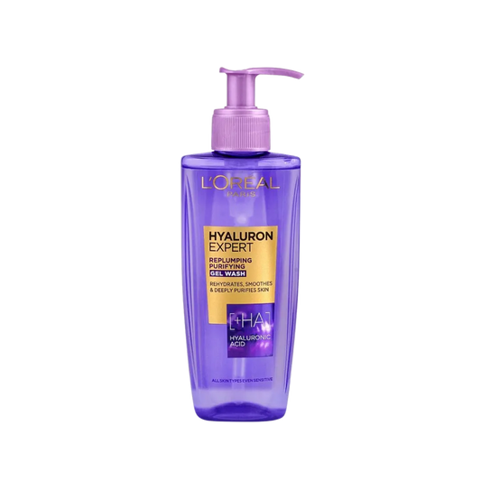 L'OREAL PARIS HYALURON EXPERT Repluming Purifying Gel Wash Rehydrates Smoothes & Deeply Purifies Skin