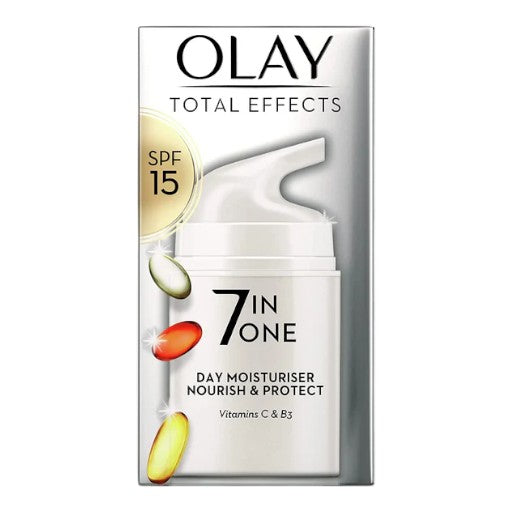 OLAY Total Effects 7 IN ONE Day Moisturiser Nourish & Protect Vitamins C & B3 SPF 15