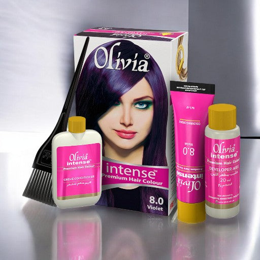 OLIVIA Intense Premium Hair Color No. 8.0 (Violet)