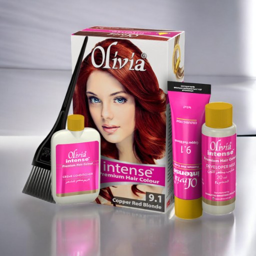 OLIVIA Intense Premium Hair Color No. 9.1 (Copper Red Blonde)