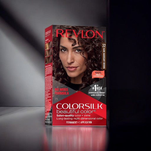 REVLON ColorSilk Beautiful Color No. 32 (Dark Mahogany Brown)