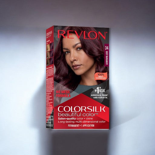 REVLON ColorSilk Beautiful Color No. 34 (Deep Burgundy)