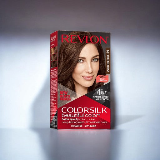 REVLON ColorSilk Beautiful Color No. 37 (Dark Golden Brown)