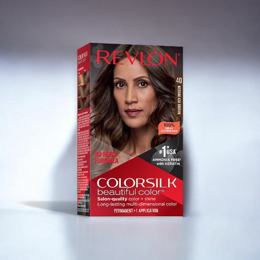 REVLON ColorSilk Beautiful Color No. 40 (Medium Ash Brown)