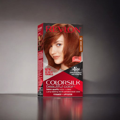 REVLON ColorSilk Beautiful Color No. 42 (Medium Auburn)
