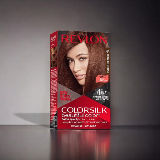 REVLON ColorSilk Beautiful Color No. 44 (Medium Reddish Brwon)