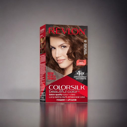 REVLON ColorSilk Beautiful Color No. 46 (Medium Golden Chestnut Brown)