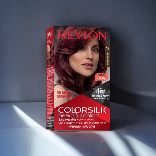 REVLON ColorSilk Beautiful Color No. 49 (Auburn Brown)