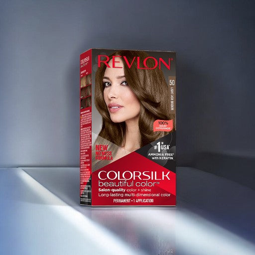 REVLON ColorSilk Beautiful Color No. 50 (Light Ash Brown)