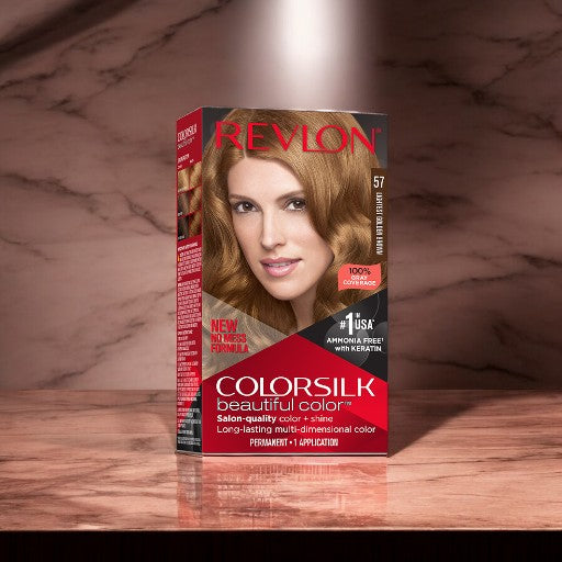 REVLON ColorSilk Beautiful Color No. 57 (Lightest Golden  Brown)