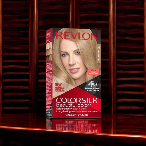 REVLON ColorSilk Beautiful Color No. 74 (Medium Blonde)