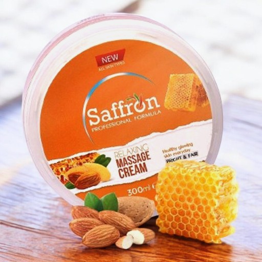 Saffron Relaxing Massage Cream Jar Bright & Fair All Skin Types