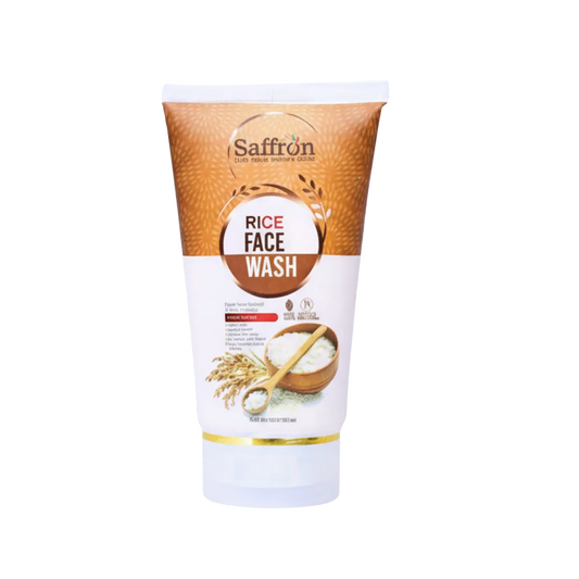 Saffron Rice Face Wash with Rice Water and Niacinamide For Glass Skin
