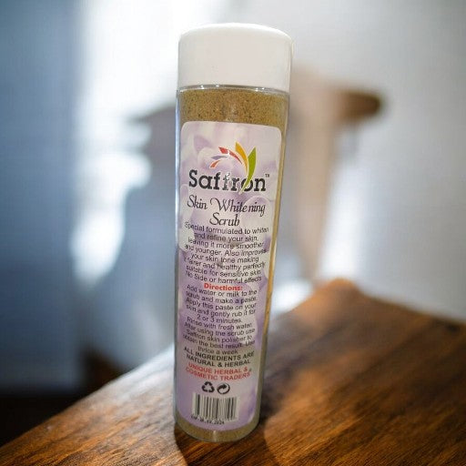 Saffron Skin Whitening Scrub for fair & Glowing Cmplexion All Skin Types