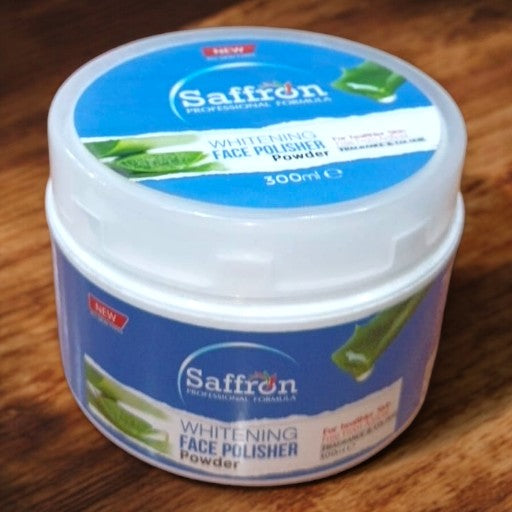 Saffron Whitening Face Polisher Powder Jar Free from Artificial Fragrance & Color All Skin Type