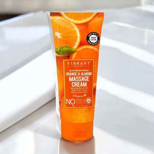 VIBRANT BEAUTY Skin Brightening Orange & Almond Massage Cream