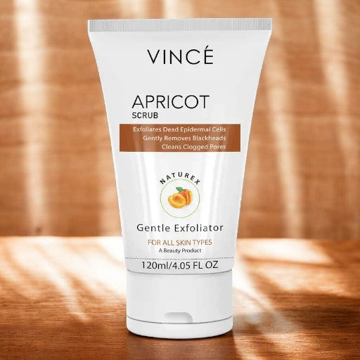 VINCE Apricot Scrub Naturex Sulfate Free Gentle Exfoliator For All Skin Type