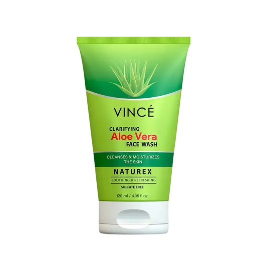 VINCE Clarifying Aloe Vera Face Wash Cleanses & Moisturises the Skin Naturex  Sulphate Free