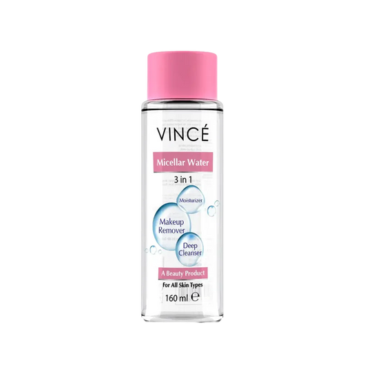 VINCE Micellar Water 3 IN 1 Moisturizer + Makeup Remover + Deep Cleansing For All Skin Type