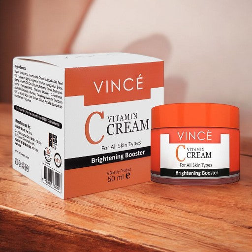 VINCE VitaminC Cream For All Skin Types Brightening Booster