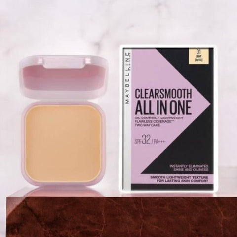 MAYBELLINE New York Clearsmooth All In One Oil Controller + LightWeight Compect Powder