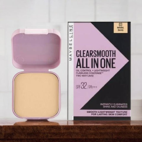 MAYBELLINE New York Clearsmooth All In One Oil Controller + LightWeight Compect Powder