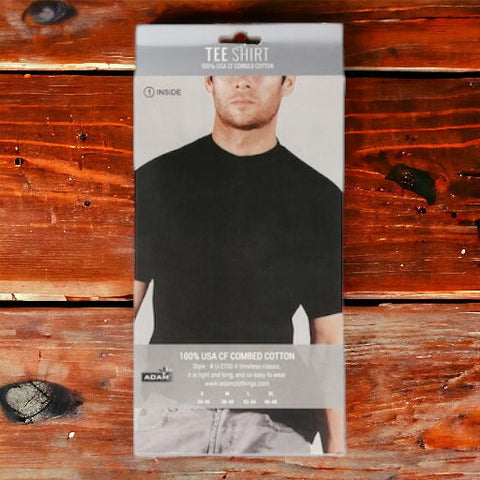 Adam Men's Half Sleeves T-Shirt Black