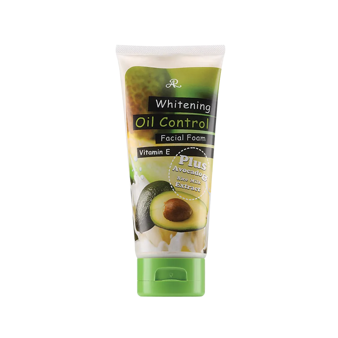 AR Whitening Oil Control Facial Foam Vitamin E + Avocado & Rice milk Extract