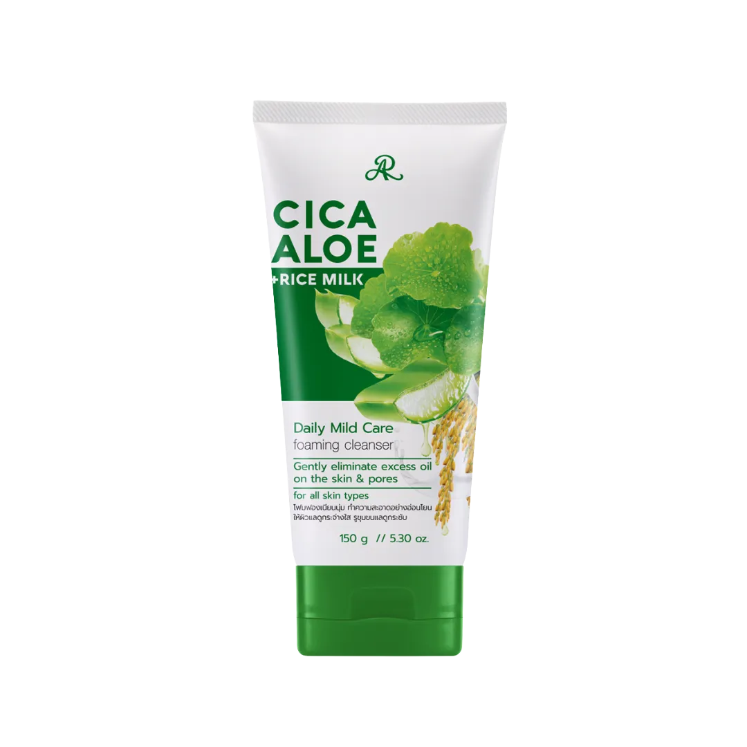 AT CICA Aloe + Rice Milk Daily Mild Care Foaming Cleanser