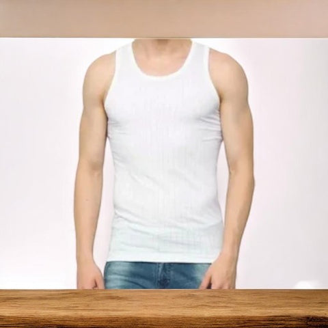 CARE Men's Wear Executive Quality Sleeveless Vest White