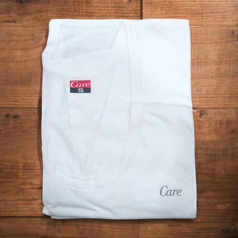 CARE Men's Wear Export Quality Half Sleeve Vest White