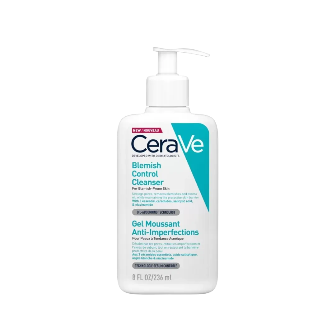 Cera Ve Developed With Dermatologist Blemish Control Cleanser For Blemish-Prone Skin Oil- Absorbing Technology