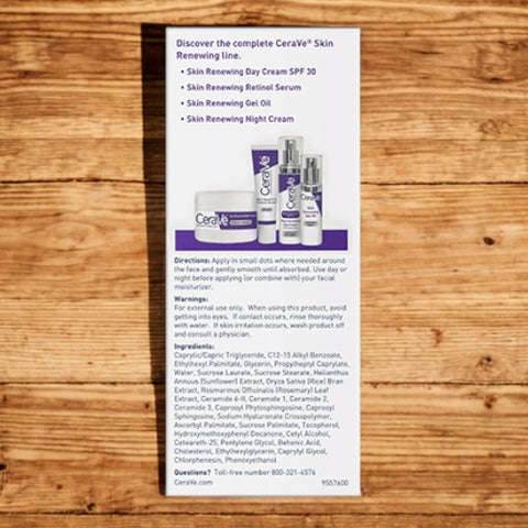 CeraVe Developed with dermatologists Skin Renewing Gel Oil