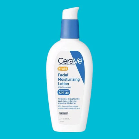 CeraVe Develpoed with dermatologists AM Facial Moisturizing Lotion with Sunscreen Oil Free