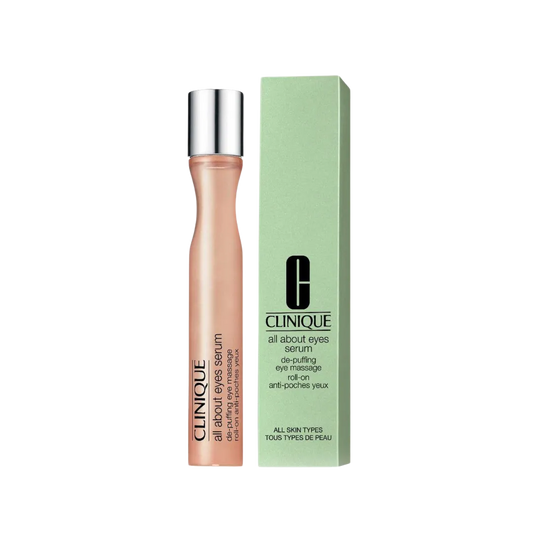 Clinique All About Eyes Serum de-puffing eye massage roll-on