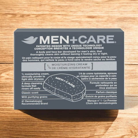 Dove Men +Care Deep Clean Purifying Grains Body + Face Bar Soap