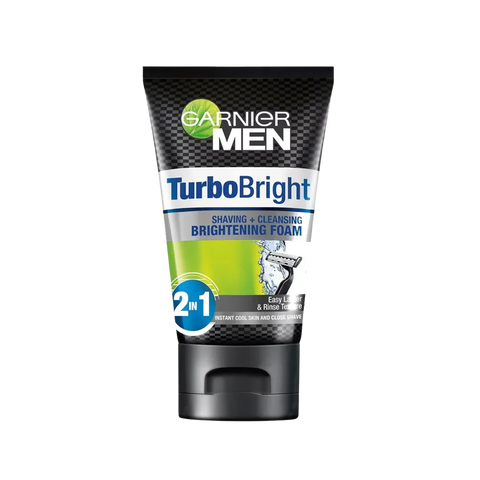 GARNIER MEN TurboBright Shaving & Cleansing Brightening Foam