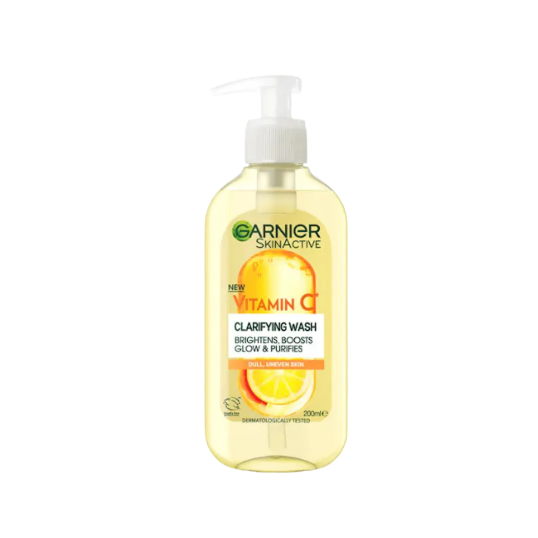 GARNIER Skin Active New Vitamin C Clarifying Wash Brightens Boosts Glow & Purifies