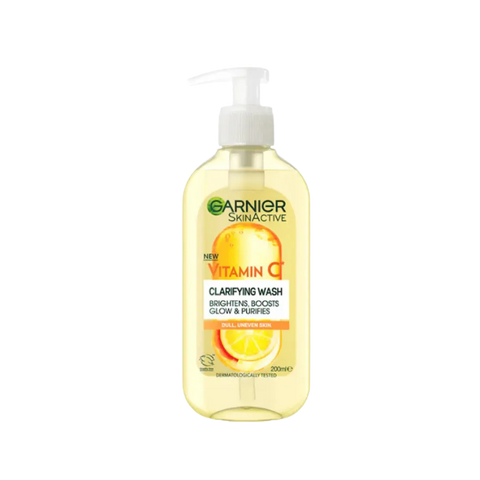 GARNIER Skin Active New Vitamin C Clarifying Wash Brightens Boosts Glow & Purifies