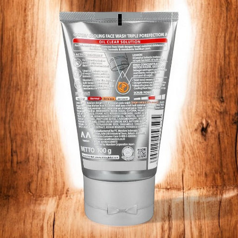 Gatsby Oil Clear Solution Triple Protection Face Wash, Oil Control
