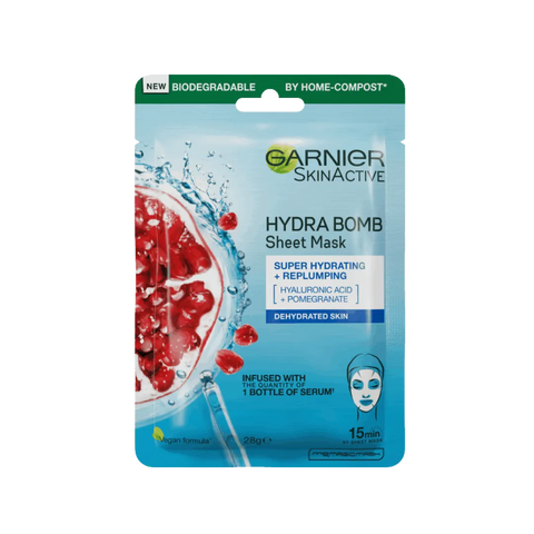 Garnier SkinActive Sheet Masks Moisture Bomb Pomegranate Hydrating Mask