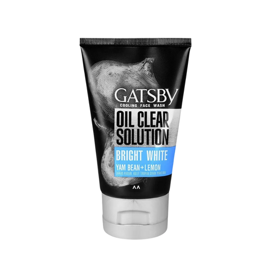 Gatsby Oil Clear Solution Bright White Yam Bean+Lemon Cooling Face Wash, Oil Control