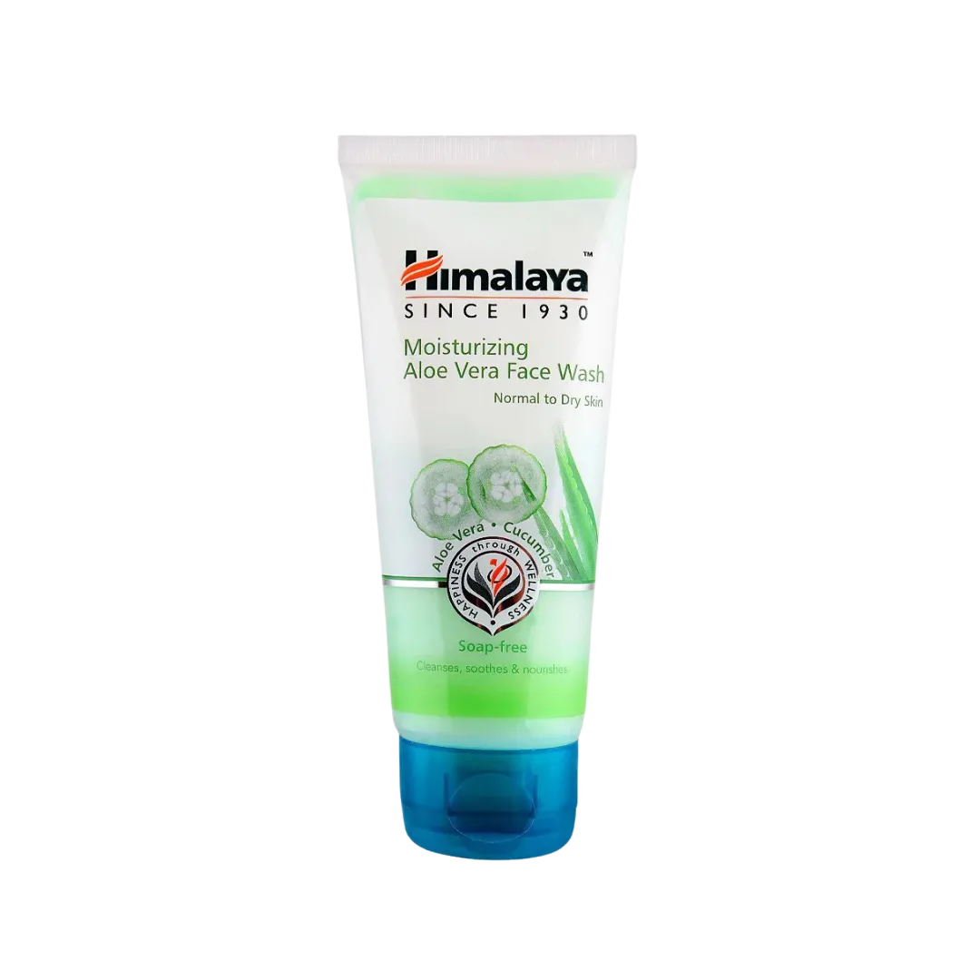 HIMALAYA Moisturizing Aloe Vera Face Wash Normal to Dry Skin Aloe + Cucumber