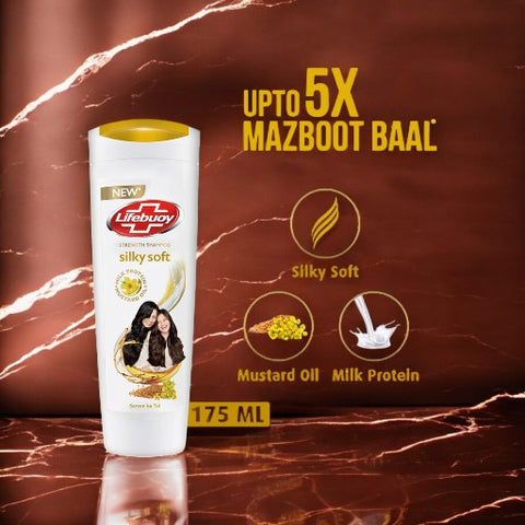 LIFEBUOY Silky Soft Milk Protein + Mustard Oil Shampoo