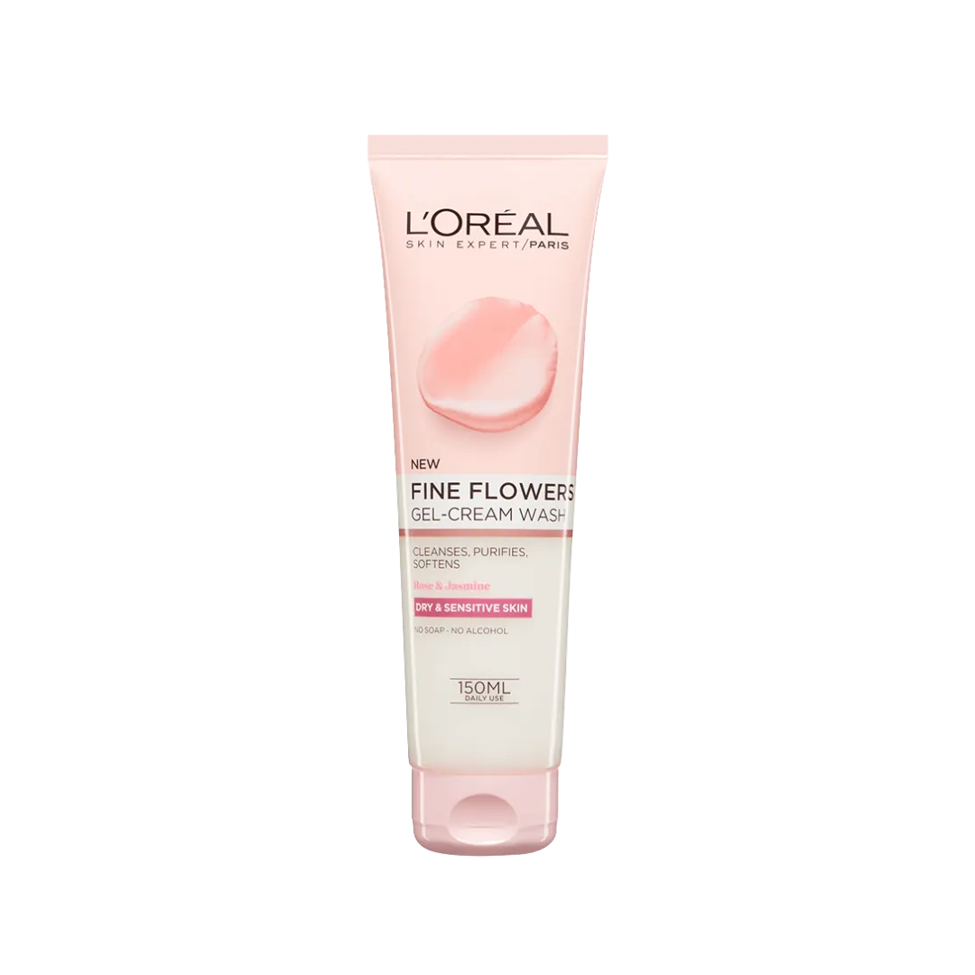 L'OREAL PARIS Fine Flowers Cleansing Wash for Dry & Sensitive Skin
