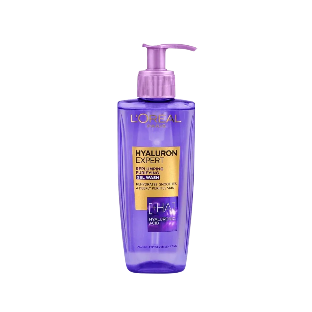 L'OREAL PARIS HYALURON EXPERT Repluming Purifying Gel Wash Rehydrates Smoothes & Deeply Purifies Skin